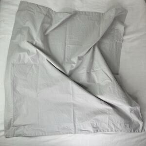 Rebecca Minkoff Euro Sham 100% cotton Pillow Case size 26" x 26", light gray.